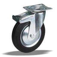 Roată pivotantă cu frână Ø100 la 80 kg