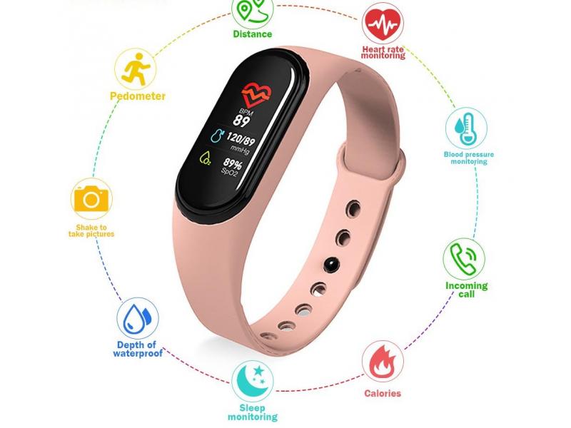 Smart bracelet SKMEI M4-BU pink Smart bracelet SKMEI M4-BU pink