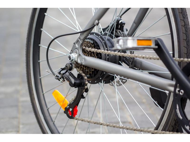Bicicletă electrică NAKTO Road Master 350W, baterie litiu 36V8ah, cutie de viteze-6, 27,5 inch