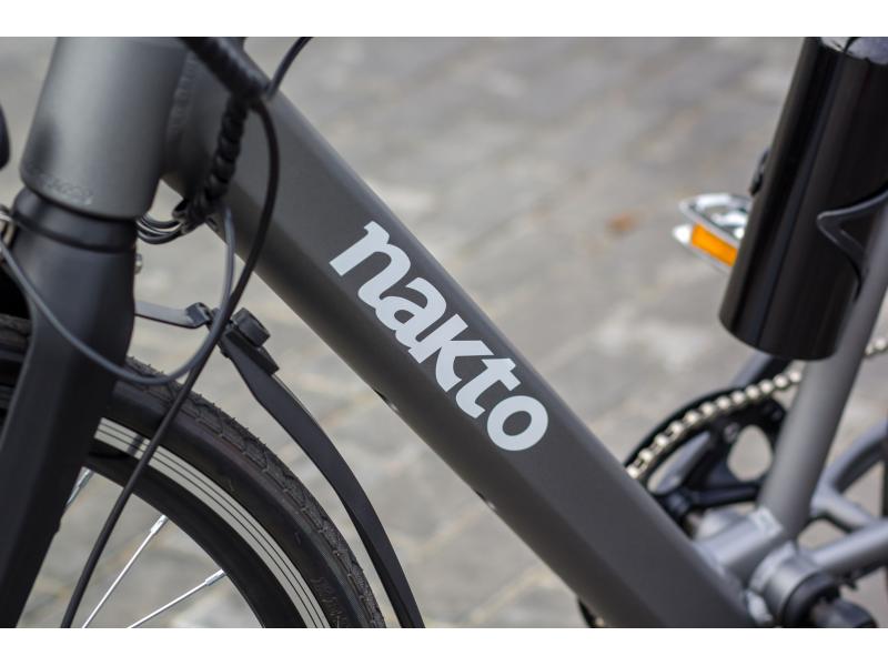 Bicicletă electrică NAKTO Road Master 350W, baterie litiu 36V8ah, cutie de viteze-6, 27,5 inch