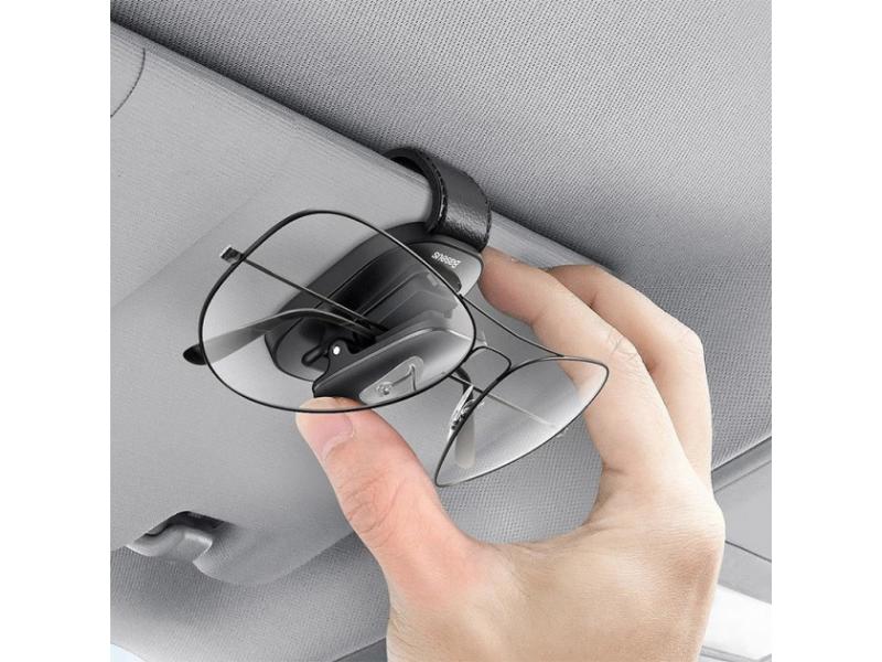 Clemă auto pentru ochelari (tip clemă) Baseus Platinum ACYJN-B01 neagră