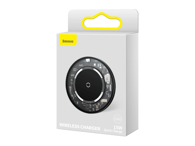 Încărcător wireless (fără fir) Baseus Simple Magnetic (potrivit pentru IP12) alb WXJK-E02 Încărcător wireless (fără fir) Baseus Simple Magnetic (potrivit pentru IP12) alb WXJK-E02