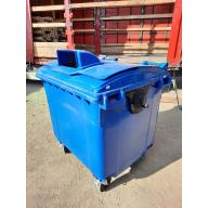 Eurocontainer 1100 l  pentru colectarea hârtiei (albastru). Dezasamblat.