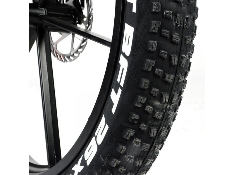 Bicicletă electrică NAKTO Direwolf 500 W, 48V10ah Baterie litiu, cutie de viteze-6 26 * 4.0 Fat Tire B