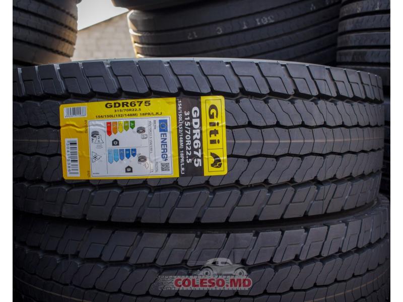 Anvelope Giti GDR675 315/70 R22.5 18pr 154/150(152/148)L(M) 3PMSF axa spate