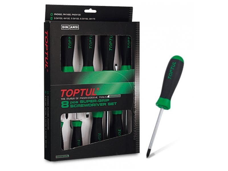 Set de șurubelniţe 8 buc. GAAE0807 Toptul