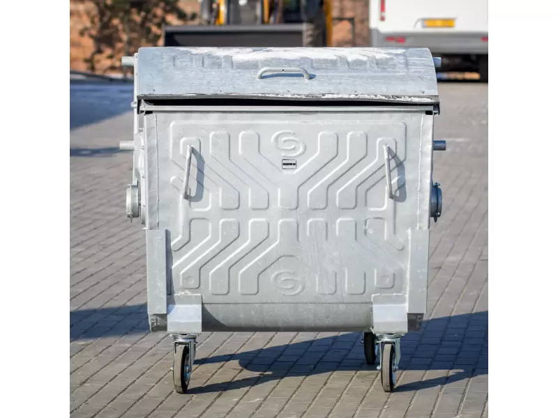 Eurocontainer galvanizat  pentru deseuri 1100 litre