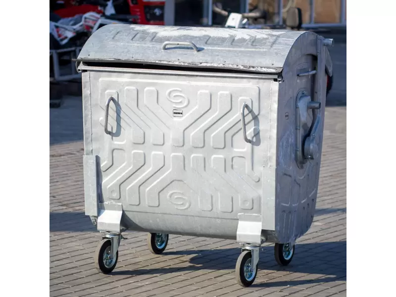 Eurocontainer galvanizat  pentru deseuri 1100 litre