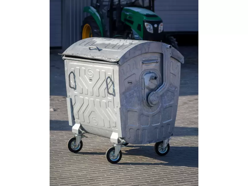 Eurocontainer galvanizat  pentru deseuri 1100 litre