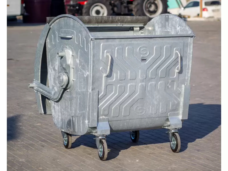 Eurocontainer galvanizat  pentru deseuri 1100 litre
