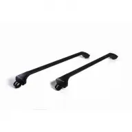 Bară transversală auto cu railing-uri OPEN RAIL MA NERO RB209, neagră, Italia