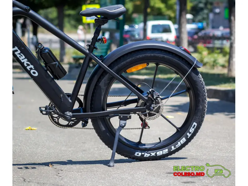 Bicicletă electrică NAKTO Direwolf 350 W, 48V10ah Baterie litiu, cutie de viteze-6 26 * 4.0 Fat Tire B