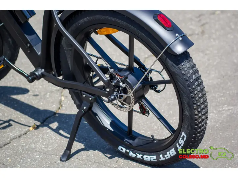 Bicicletă electrică NAKTO Direwolf 350 W, 48V10ah Baterie litiu, cutie de viteze-6 26 * 4.0 Fat Tire B