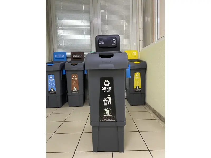 Coș pentru gunoi nesortat 80L 