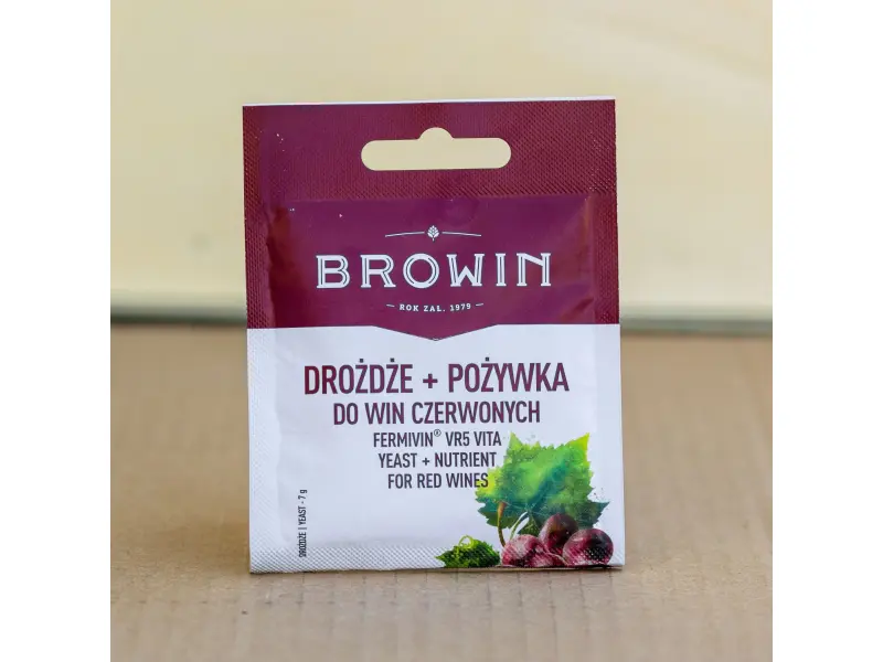 Дрожжи + питательная среда для красных вин Fermivin® VR5 VITA , 17g