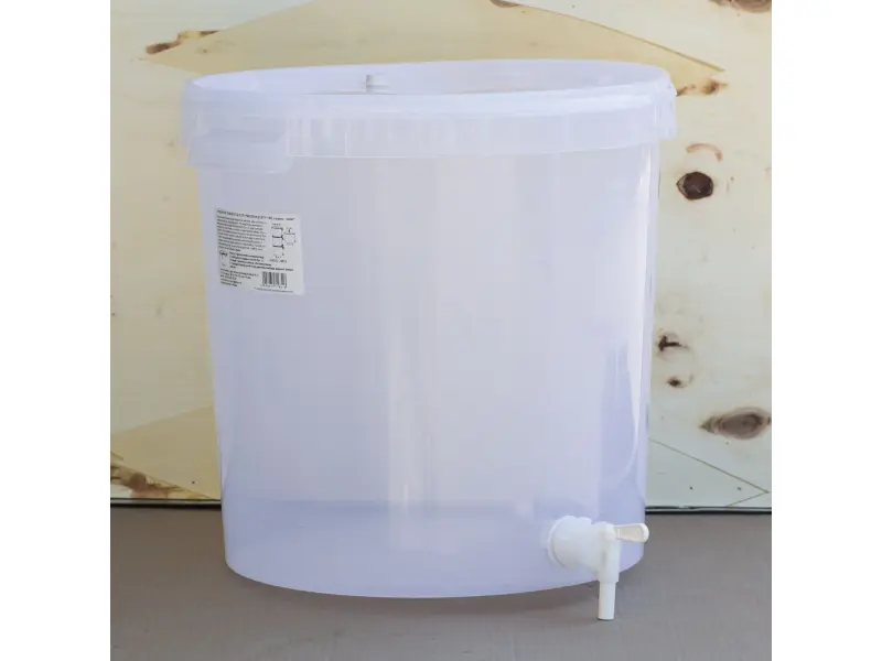 Galeata de plastic pentru fermentare 30 l, cu un robinet și un capac