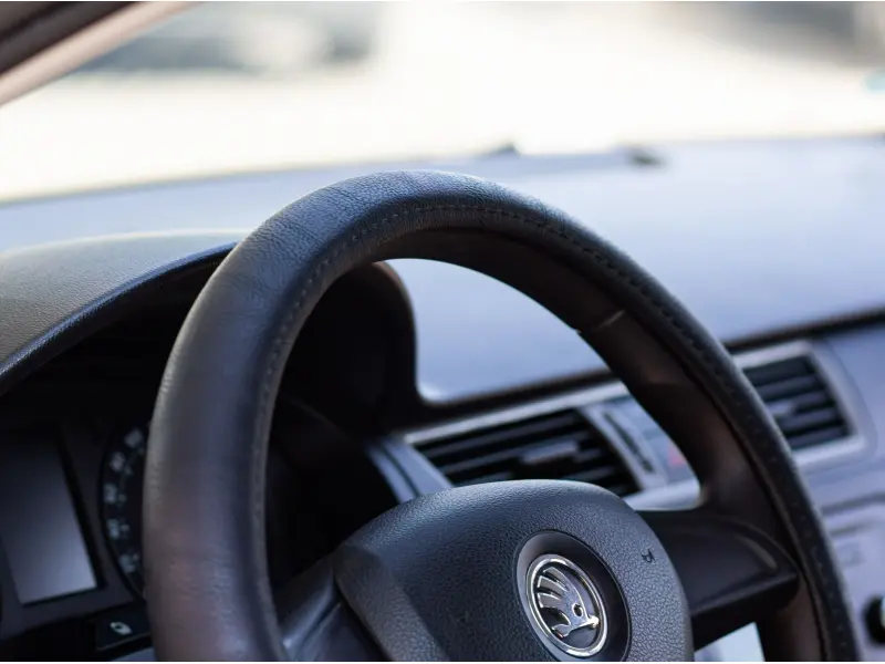 Steering wheel cover (gray)