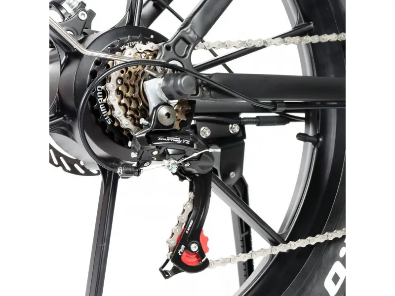 Bicicletă electrică NAKTO Direwolf 350 W, 48V10ah Baterie litiu, cutie de viteze-6 26 * 4.0 Fat Tire B