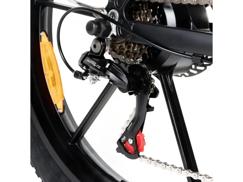 Bicicletă electrică NAKTO Direwolf 350 W, 48V10ah Baterie litiu, cutie de viteze-6 26 * 4.0 Fat Tire B