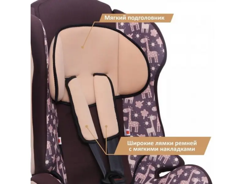 Scaun auto ZLATEK "Atlantic", girafa Atlantic, 9-36 kg, 1-12 ani