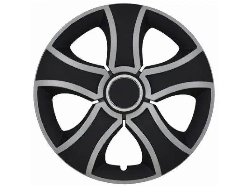 Capace pentru roti  R 16 Bis Ring Black-Siliver ( Mix )