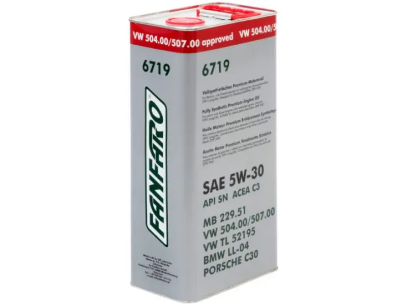 Oil Chempioil FanFaro VW/AUDI/SKODA/SEAT 5W30 (5L) Моторное масло