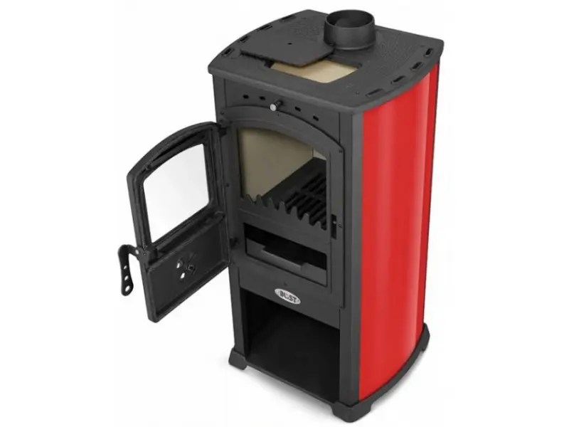 Sobe din fonta  BLIST Zar 8 kW rosie