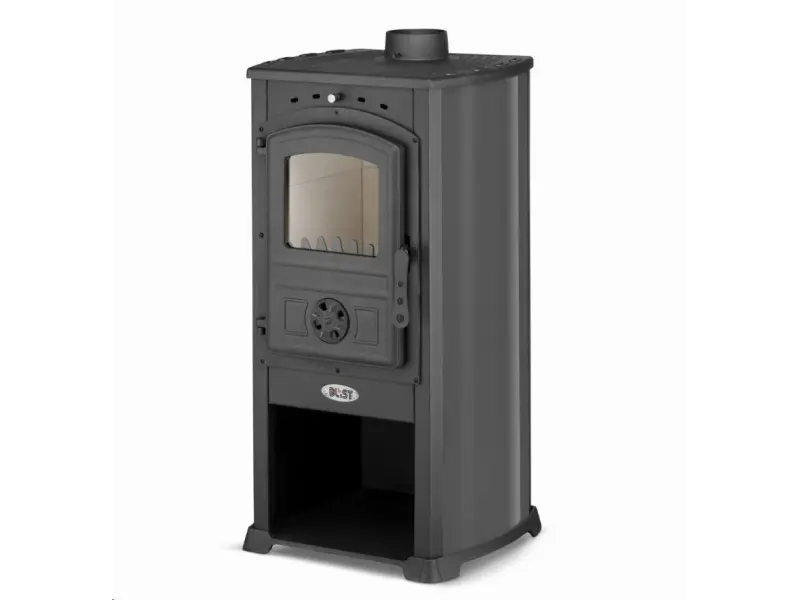 Чугунная печь буржуйка BLIST Zar 8 kW серая