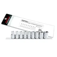 Набор головок 1/2" E10-E24 9 шт GAAG0901 Toptul