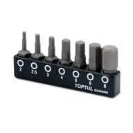 Set biți (Hex: 2,2,5,3,4,5,6,8mm) GAAV0701 Toptul