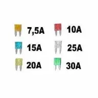 Fuses (6pcs) (jap) 7,5/10/15/20/25/30A