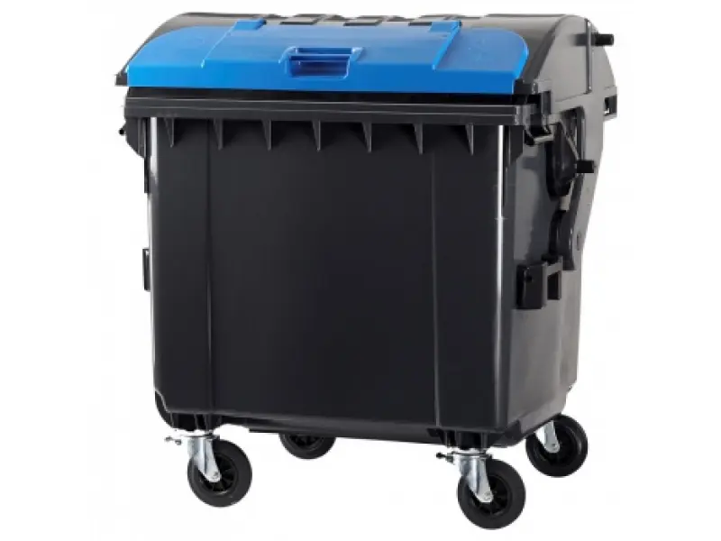 Garbage container  1100 l double round lid