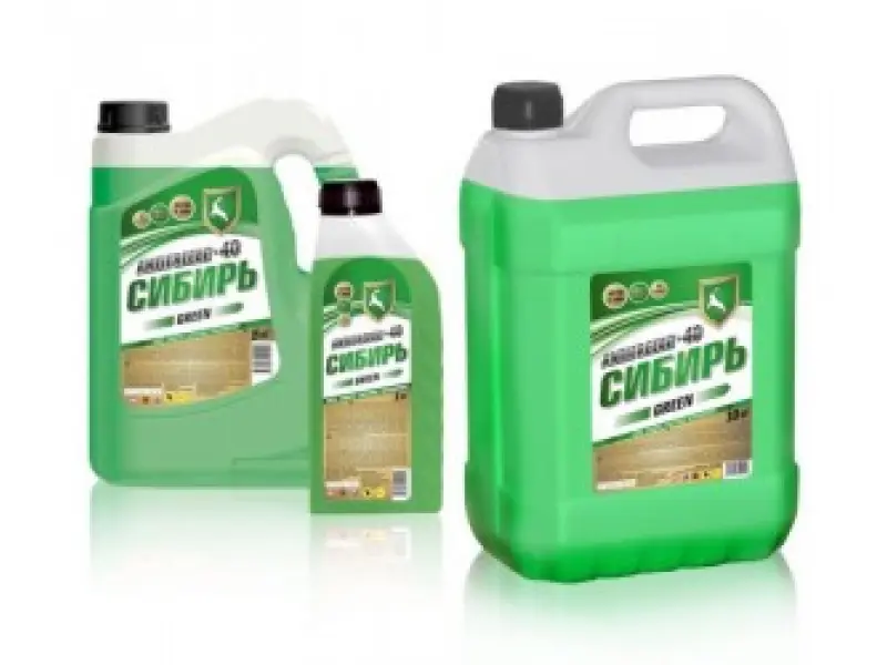 Антифриз Сибирь зелёный -40C 5кг											